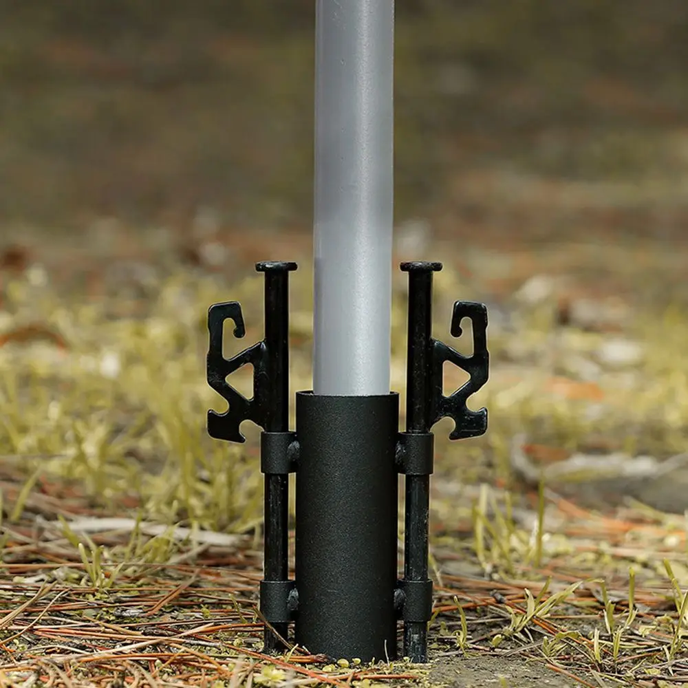

Sunshade Accessories Metal Camping Ground Nail Fixing Pipe Tent Pole Ground Holder Sunshade Pole