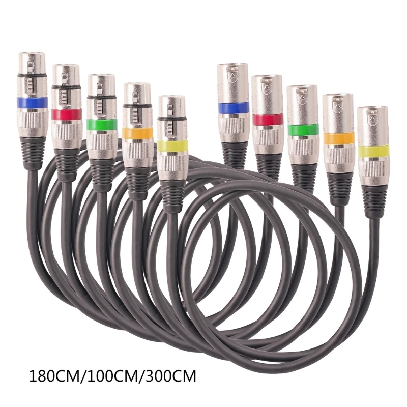 

Прочный микрофонный кабель XLR в XLR, XLR 3PIN штекер в XLR 3PIN гнездо, сбалансированное устройство для сценического освещения DMX 5 шт.