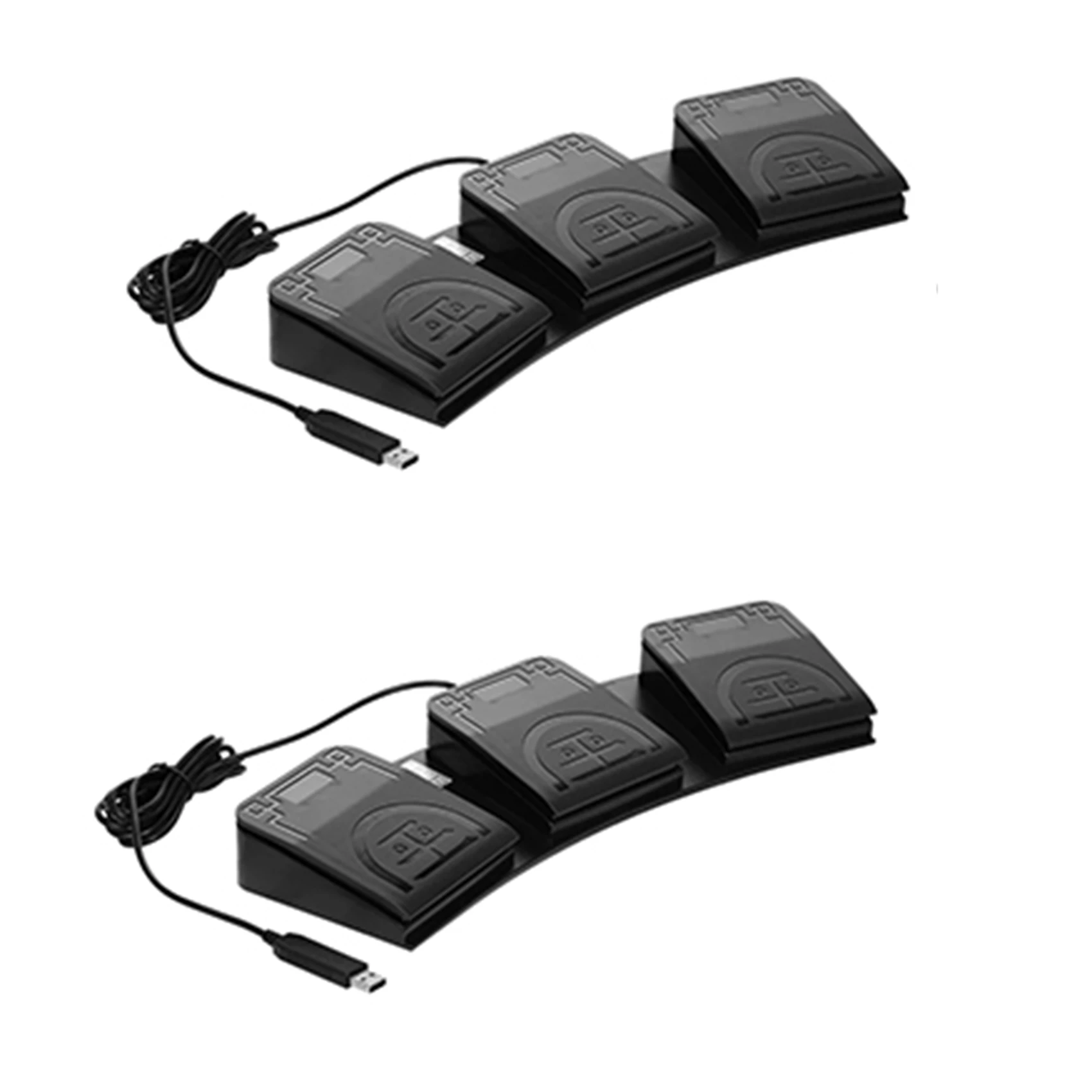 Фото QWE-2X FS2020U1 USB-ножной переключатель, программируемая педаль управления для компьютерной клавиатуры, для устройств, инструментов, компьютеров №2