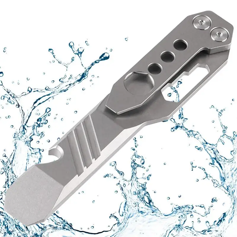 

Small Titanium Pry Bar Crowbar Screwdriver Multitool Bottle Opener Multi-function Tool Outdoor Tool Wrench Pocket Pry Bar