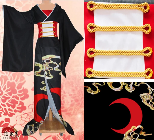 Костюм для косплея ичихара Юко-Коралловое кимоно из аниме xxxHOLiC красное платье со