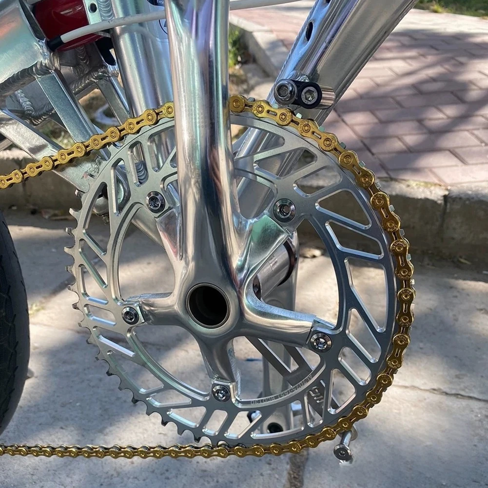 Bicycle Accesseries Foldable Bike Guide Single Disc Sprocket Chain Cycling Silver 48 53T 54 60T Bikes