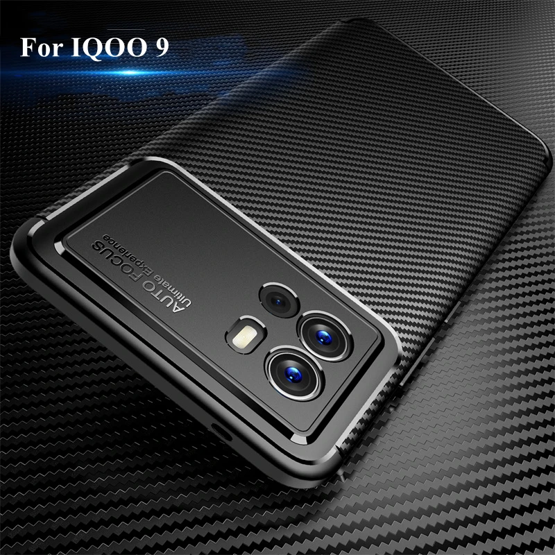 

For IQOO 9 Cover Case For Vivo IQOO 9 8 7 Coque Shell Funda Soft Silicone Protective Business Back Bumper For Vivo IQOO 9