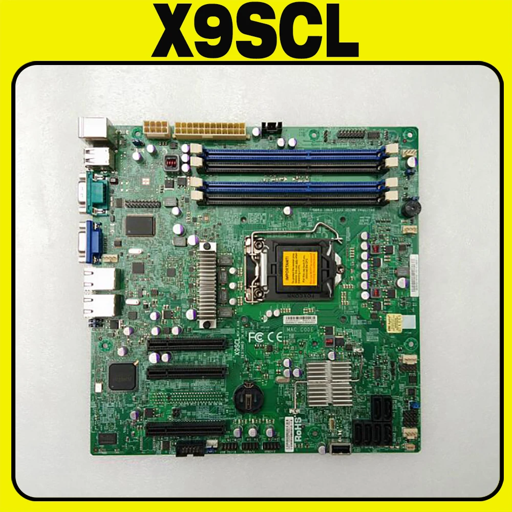 X9SCL для серверной материнской платы Supermicro LGA1155 DDR3 SATA 2 0 PCI-E 3 USB Xeon E3-1200 V1 V2 Series