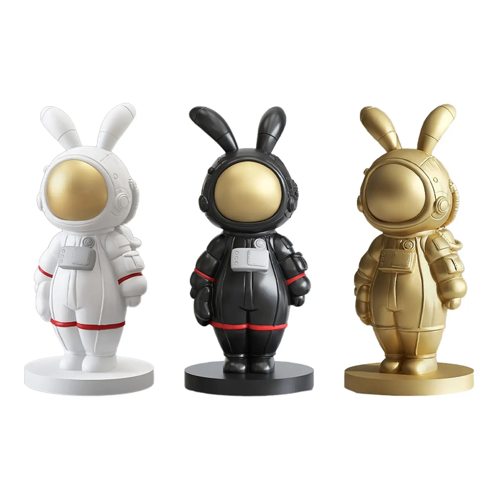 

Modern Astronaut Statue Spaceman Figurine Crafts Figure Sculpture Outer Space Themed for Desk Party Bedroom Decor Collection