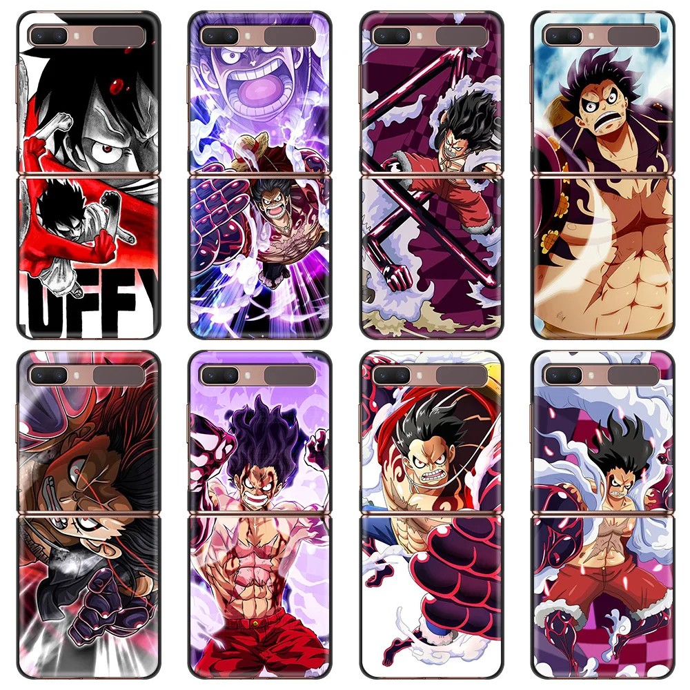 

Цельная обезьянка D. Стильный чехол Luffy для телефона Samsung Galaxy Z Flip Flip3, черный складной чехол для мобильного телефона, Жесткий Чехол из поликар...