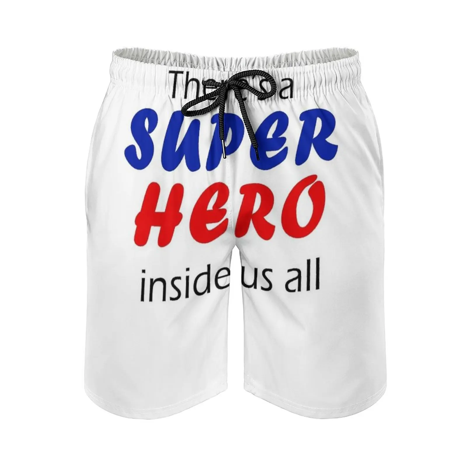 

There'S A Superhero Inside Us All - Print Swim Beach Board Shorts Swimsuit Loose Men's Trunks Breathable Superhero Superheroes
