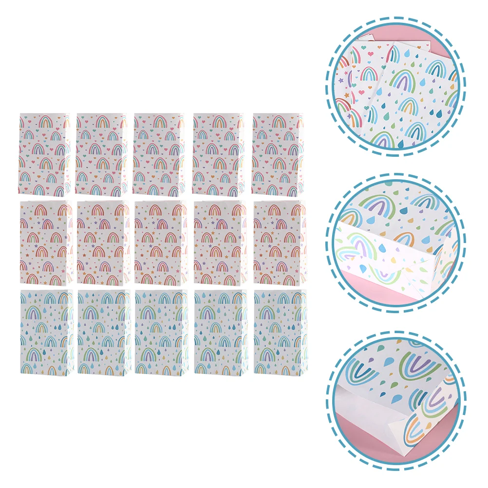 

24pcs Paper Gift Bags Present Bags Party Treats Bags Gift Packaging Bags