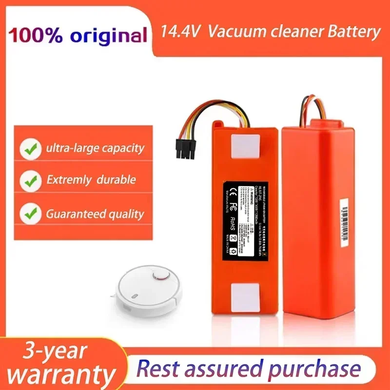 

Original BRR-2P4S-5200S Robotic Vacuum Cleaner Replacement Battery For Xiaomi Roborock S55 S60 S65 S50 S51 Parts BRR-2P4S-5200D