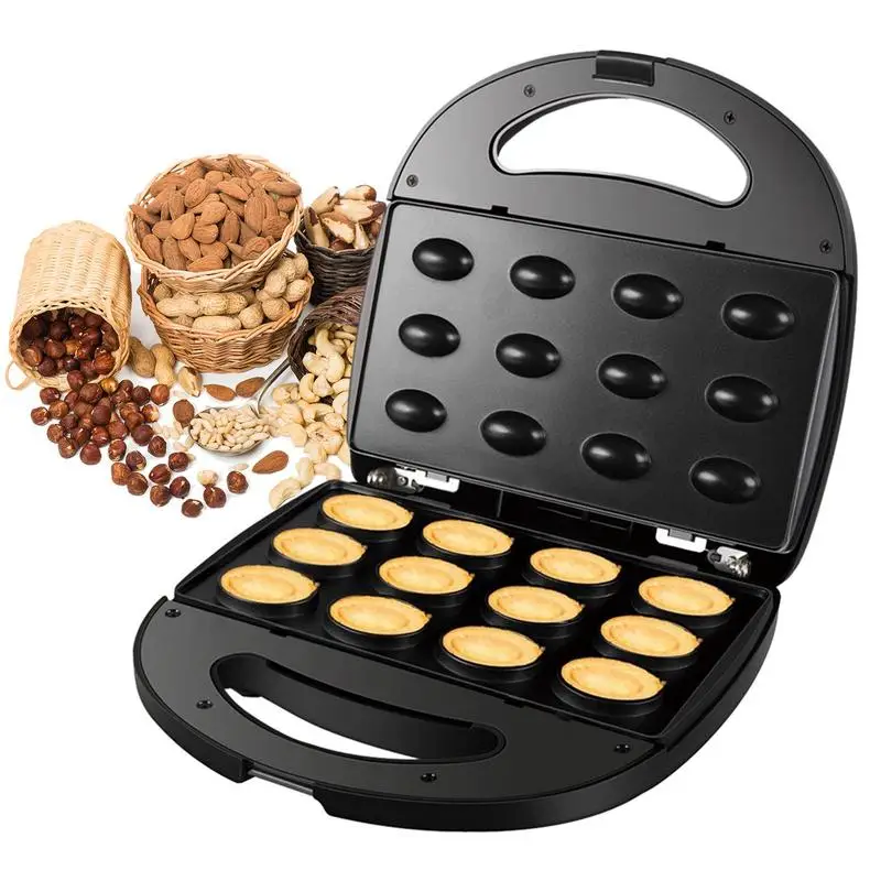 

Automatic Walnut Cake Maker Non-Stick Cookie Mold with Double Sided Heating Deep Cooking Plates for Biscuits Pastry Tools 2023