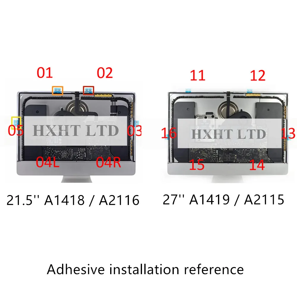 10 компл./лот Новинка Для iMac 21 5 '✧&quot A1418 A2116 A1419 A2115 ЖК-экран клейкие полосы для