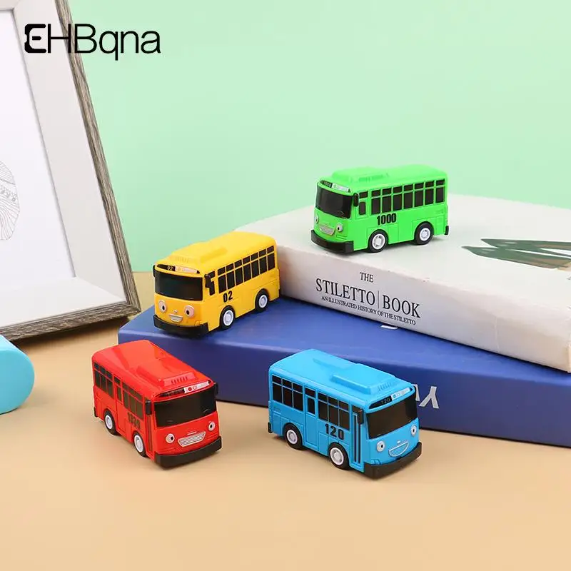 

Cartoon Bus Kids Toys Mini Pull Back Car Korean Anime Model Bus Toy Play Vehicles Educational Toys For Children Boys Gifts