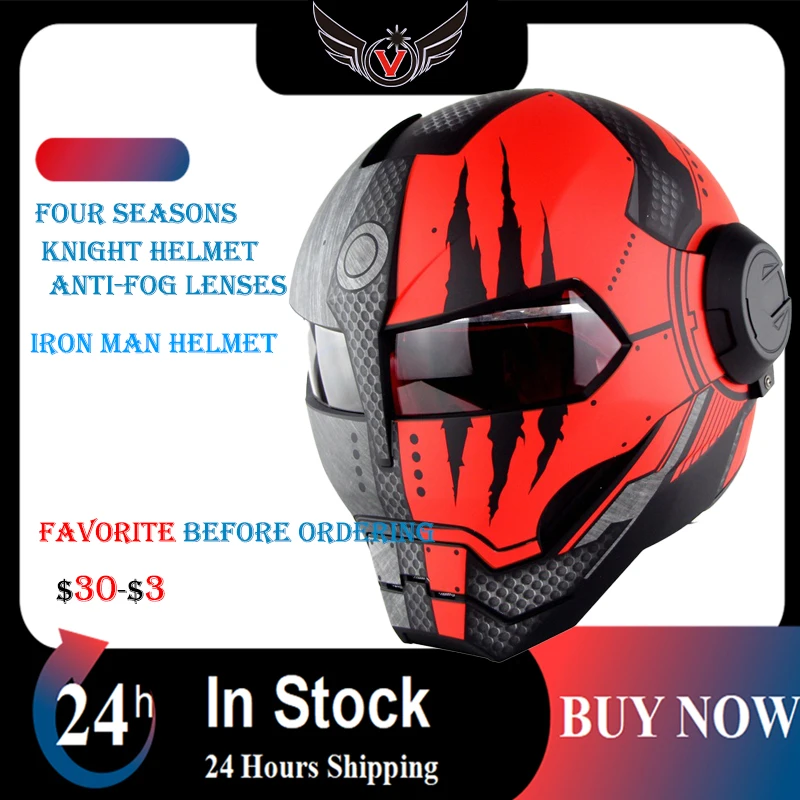 

Iron Man Motorcycle Helmet Men Helmet Full Face