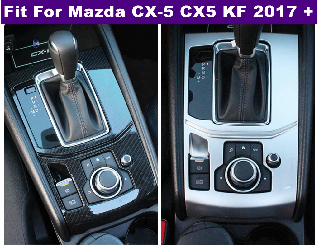 

Center Shifter Trim Cover Bezel Shift Gear Cover Panel Trim Frame Fit For Mazda CX-5 CX5 KF 2017 - 2023 Decoration Accessories