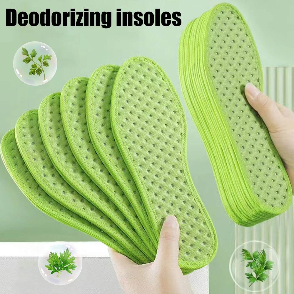 4pcs Soft Memory Cotton Insoles for Shoes Sweat-Absorbing Breathable Deodorant Insole Feet Orthopedic Sponge Shoe Inserts Pads