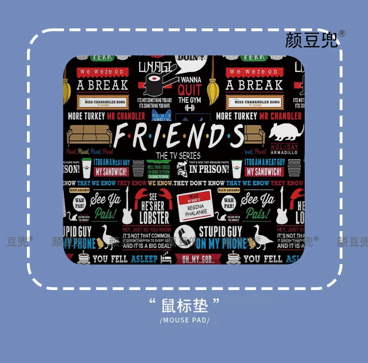 Коврик для мыши Друзья из американской ТВ-серии большой игровой коврик игровая