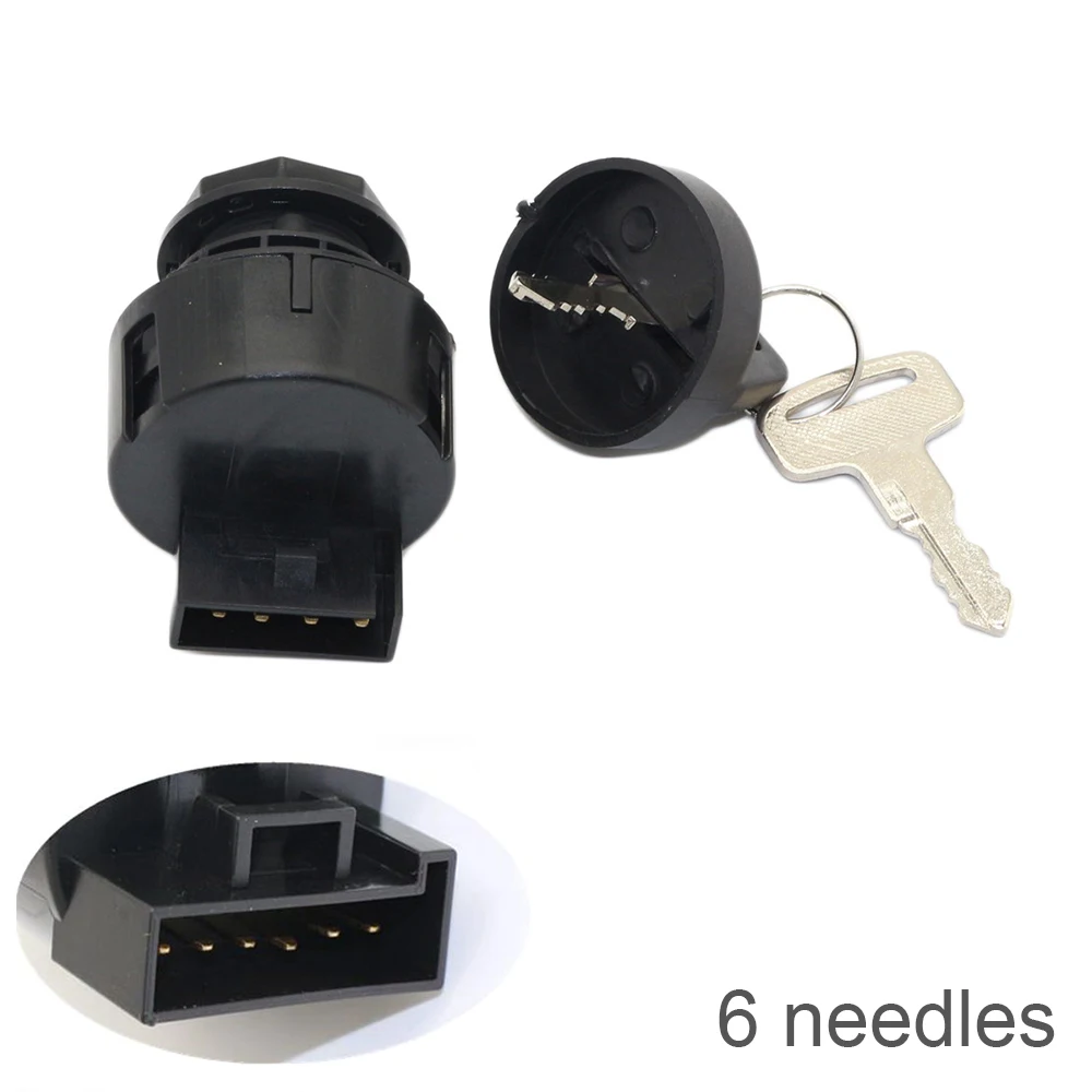 

4-контактный/6-контактный выключатель ключа зажигания с ключом для Ranger 400 425 500 570 800 900 Sportsman 1000 400 Замена выключателя/запуска