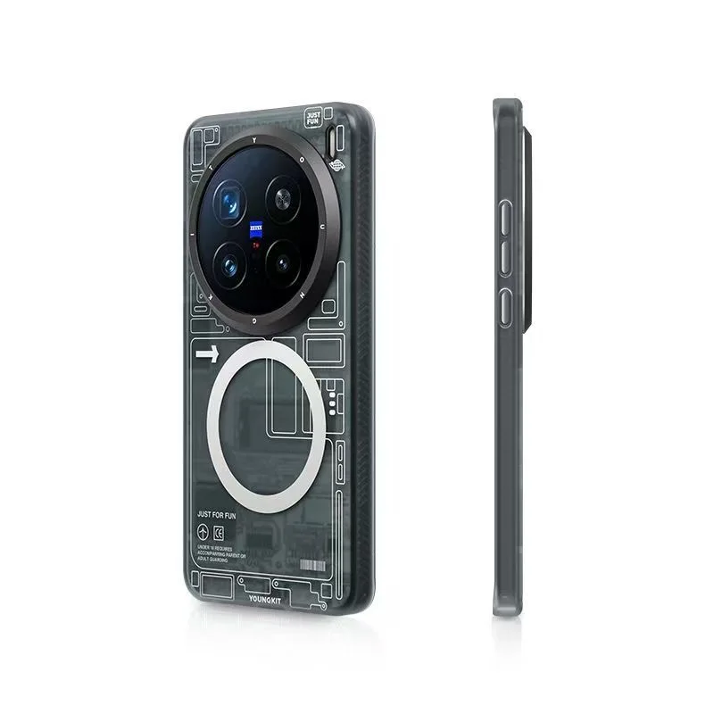 Фото Магнитный чехол YOUNGKIT для Vivo X200 Pro, матовый чехол на заднюю панель для VIVO X200 PRO MINI №4