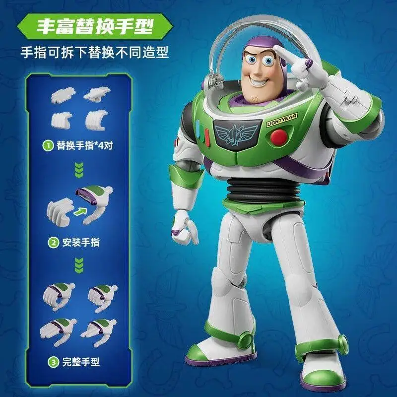 Фото Новые конструкторы Blokees Disney Pixar Toy Story 5: Высокотехнологичная фигурка Базза Лайтера (Чемпионский класс), коллекционная модель, декоративная игрушка №3