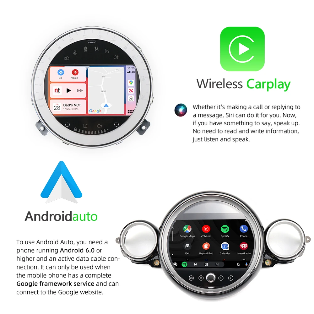 Carplay Android 11 Автомобильный мультимедийный плеер для Mini Cooper Countryman R55 R56 R60 2007-2014