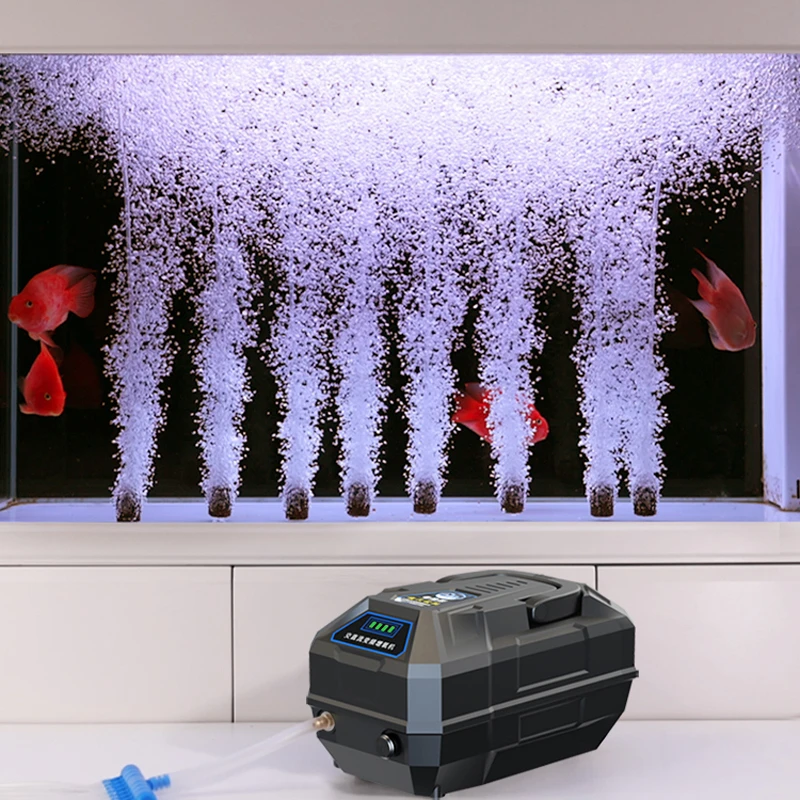 Кислородный насос зарядка двойного использования для разведения рыбы Oxygenation AC DC