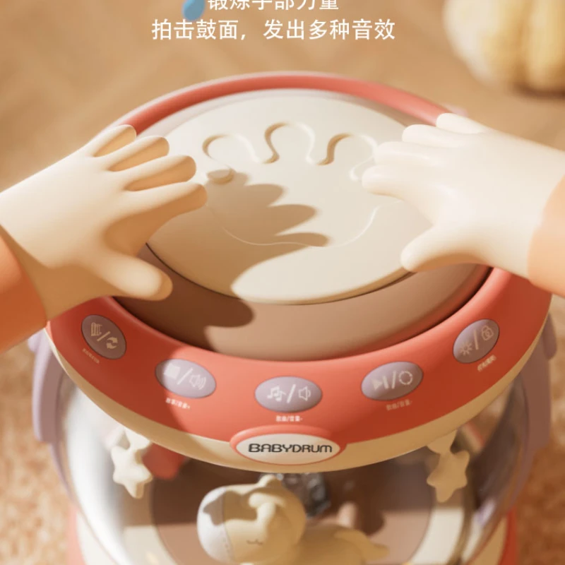 

Baby Toys 7 Newborn Children over 6 Months Old Three Children Music Drum 8