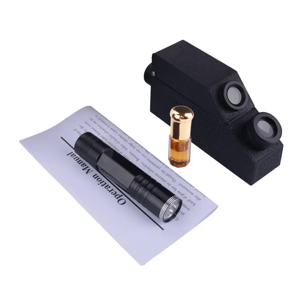 

2022.Gemology Gemstone Polarizing Filter Gem Refractometer 1.81 RI Oil Built-in LED Gemstone Refractometer Kit Portable Gem