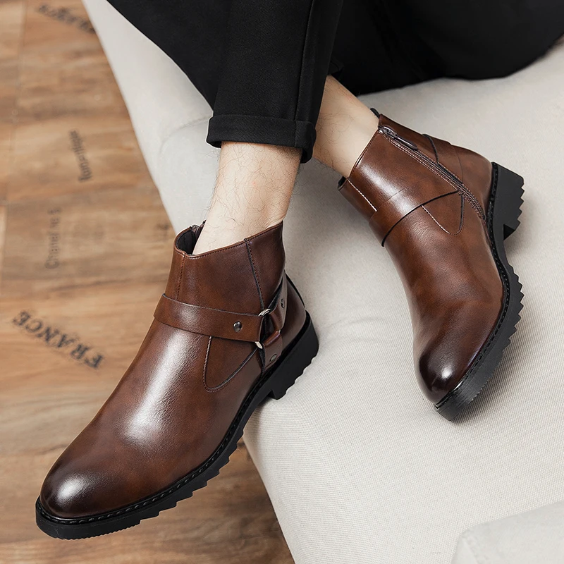 Кожаная обувь Повседневная деловая для мужчин Платье Tenis De Hombre Мокасины Mokasin Caballero