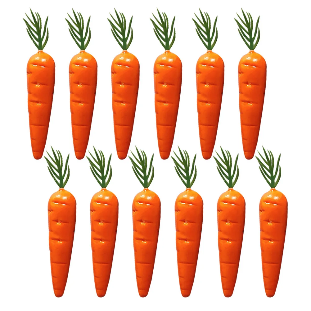 

25 шт., реалистичные декоративные аксессуары для имитации моркови