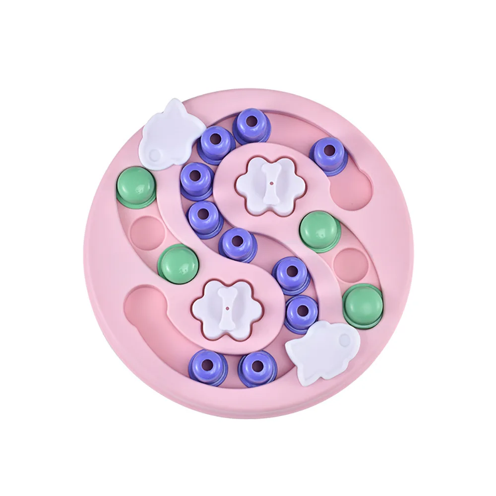 

PETAWAIT Puzzle Toy Slow Feeder Interactive Educational Training Toy Food Safety Plastic Smooth Surface P1