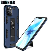 shockproof phone case for iphone 11 12 13 pro max 13mini 12mini bracket protective cover for iphone xs max xr x se 6 7 8 plus