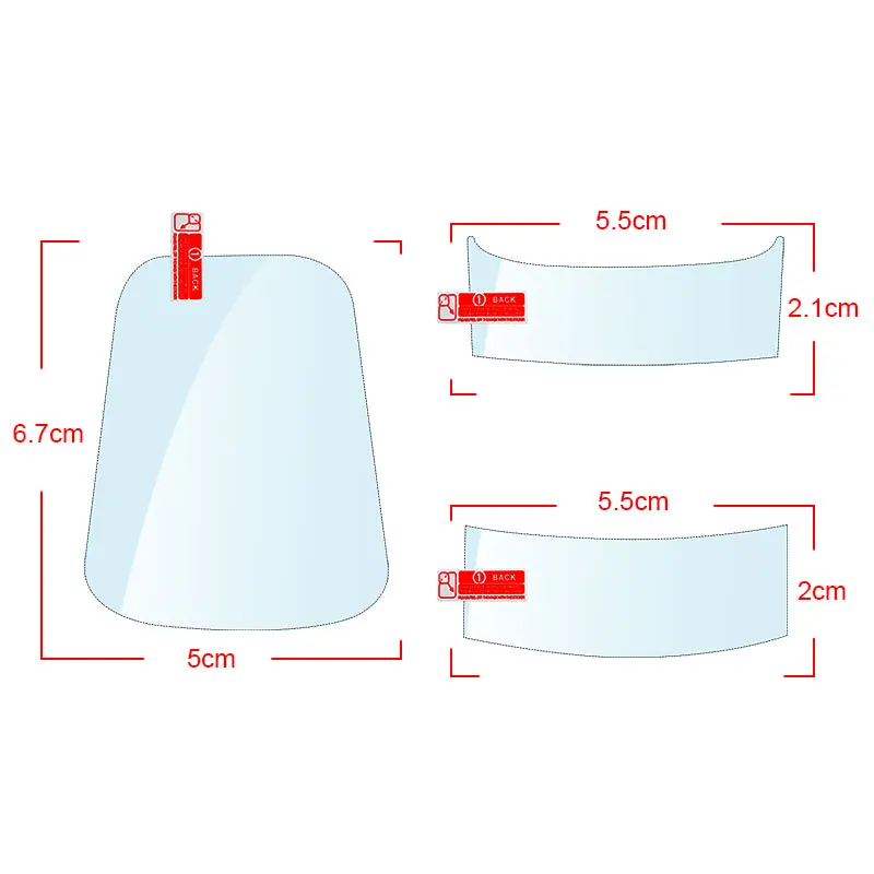 Прозрачная защитная пленка для центрального пульта управления мышью 1 комплект