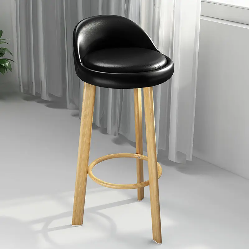 

Wooden Design Soft Dining Chair Counter Backrest Living Room Dining Room Chairs Bedroom Leisure Cadeira Furniture Bedrooms