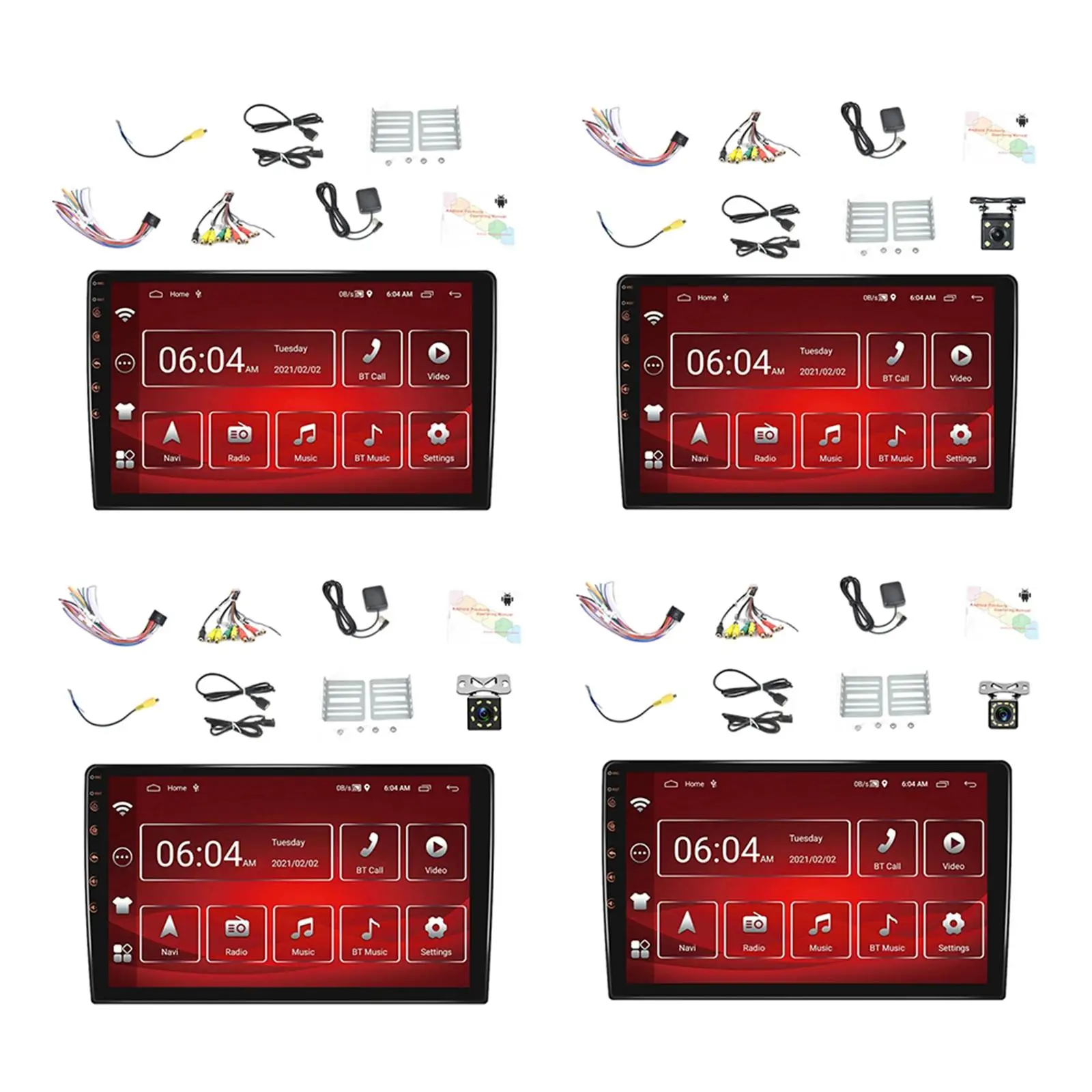 

Car Multimedia Player 2+32G 10.1" Hands Free Calling 1024x600 HD Digital Screen Steering Wheel Control