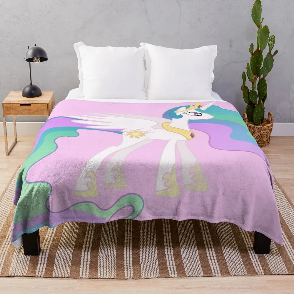 

Princess Celestia Throw Blanket Sofa Blanket Vintage Blanket Tourist Blanket