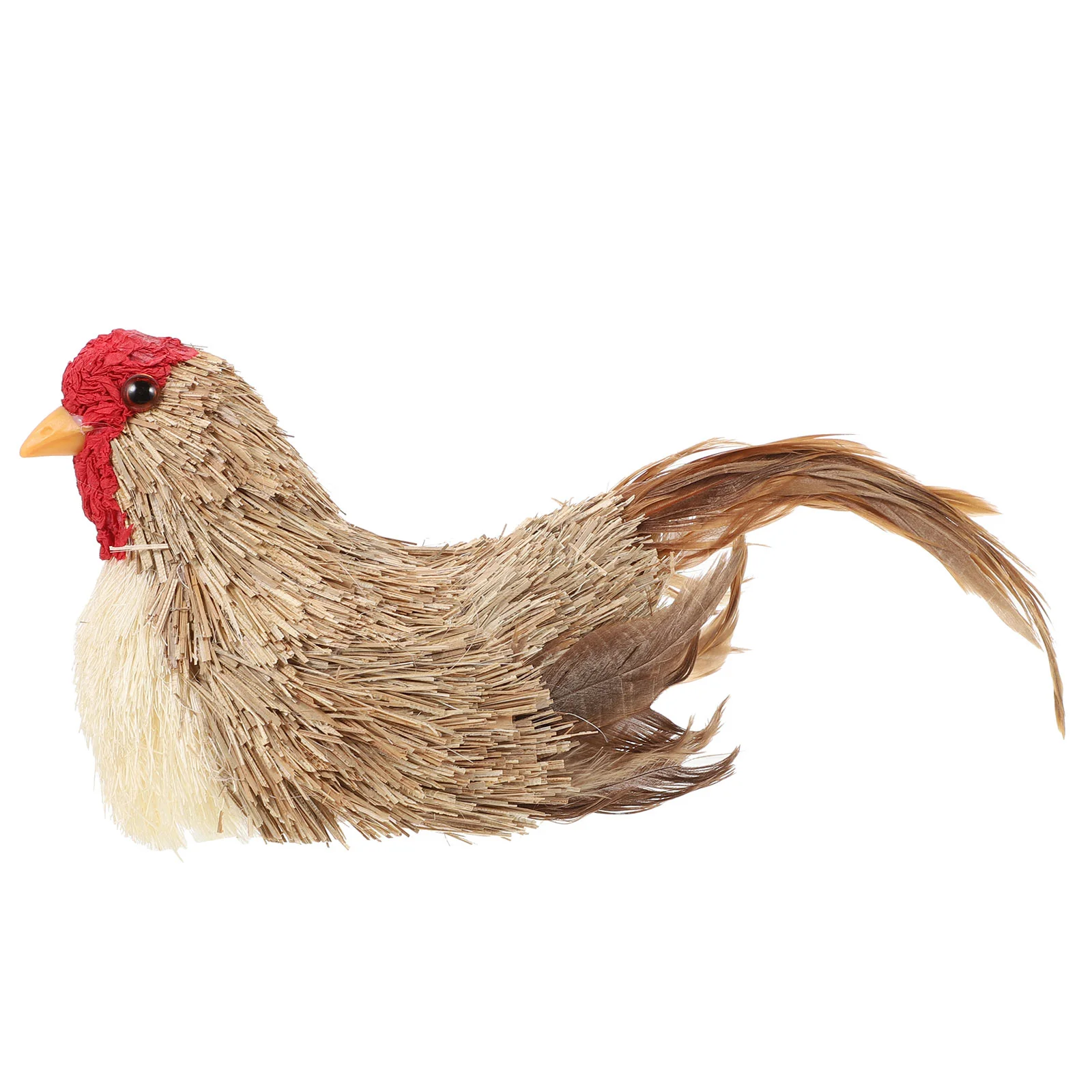 

Соломенная модель для декорирования дома, Пасхальная куриная статуя, искусственные украшения для дома, скульптура для курицы