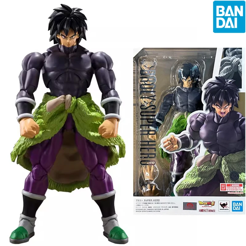 

Оригинальные фигурки героев мультфильма S.H. Фигуртс SHF Broly DRAGON BALL SUPER HERO Аниме фигурки модели игрушки подарки