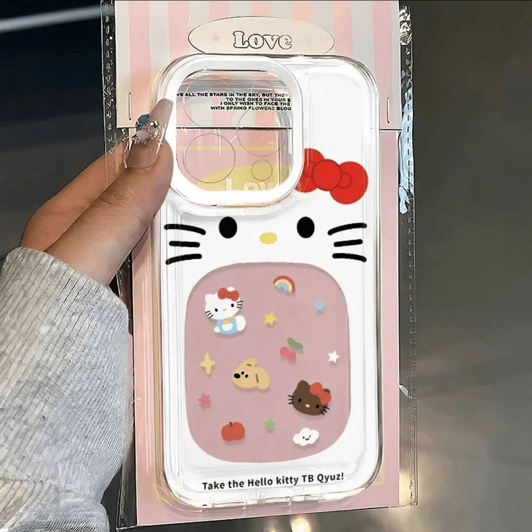 Прозрачный космический чехол для телефона Ins Cartoon Hellos Kittys Vivo Y16 Y17 Y17S Y19 Y21 Y28 Y36 Y52S Y55S