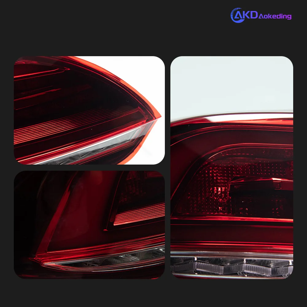 Фото Автозапчасти для VW Scirocco: задний фонарь 2009-2014, полностью светодиодный, стильный дизайн, светодиодные ходовые огни, последовательные сигналы, аксессуары для автомобиля, модифицированные. №2