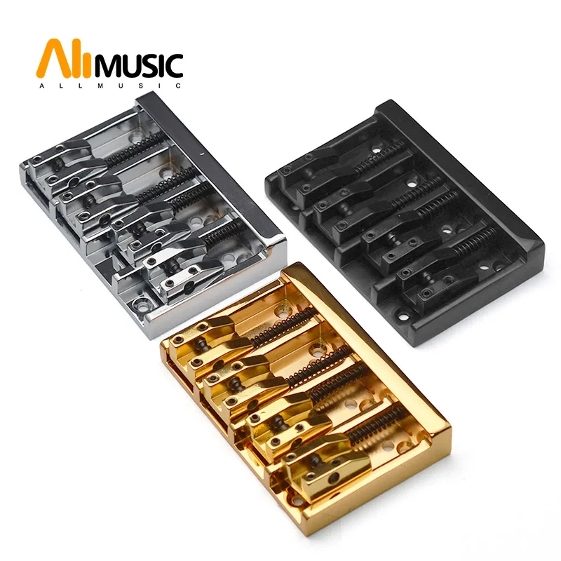 Винтажный 4-струнный басовый мост 84x55 мм корпус или нижний бас фиксированный мост черный/золотой/хром