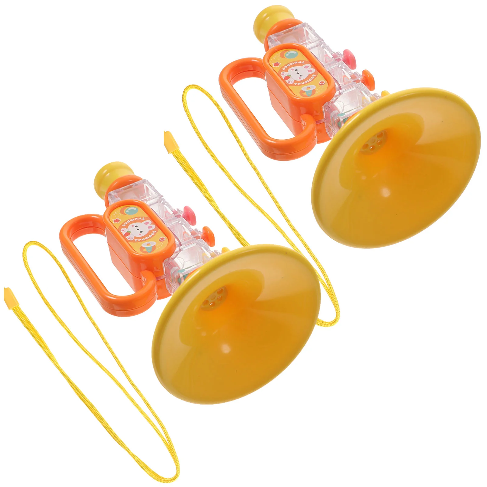 

2 Pcs Baby Trumpet Toy Toddlers Instrument Toys Exquisite Fake Whistle Learning Playthings Party Plastic Kids Enlightenment
