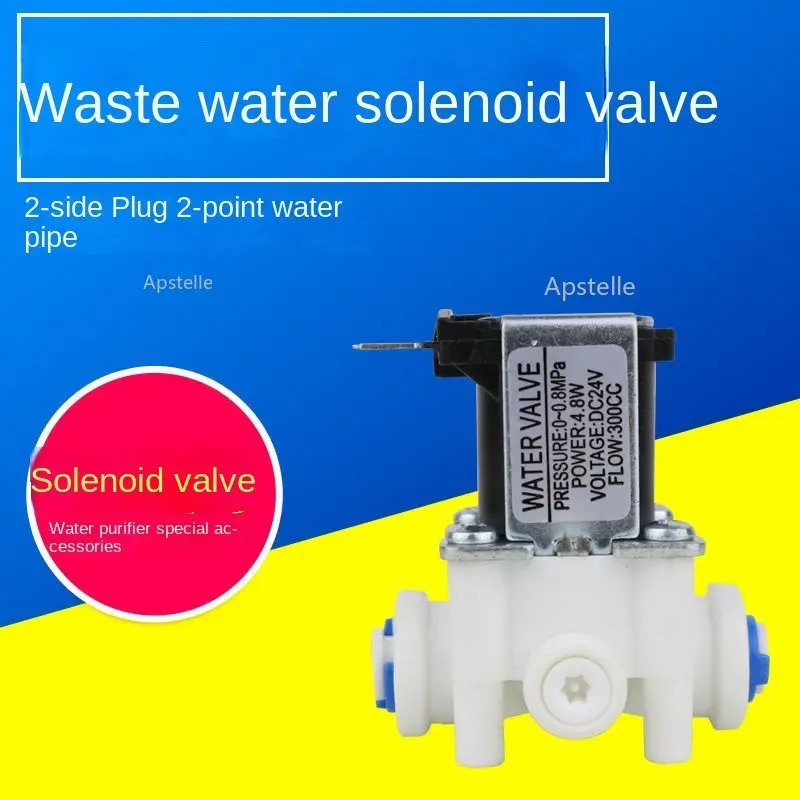 

Pure System RO Controller Electric Water Valve 12/24/220V DC Solenoid Valve 1/4" 3/8'' Hose Connection for RO Reverse Osmosis