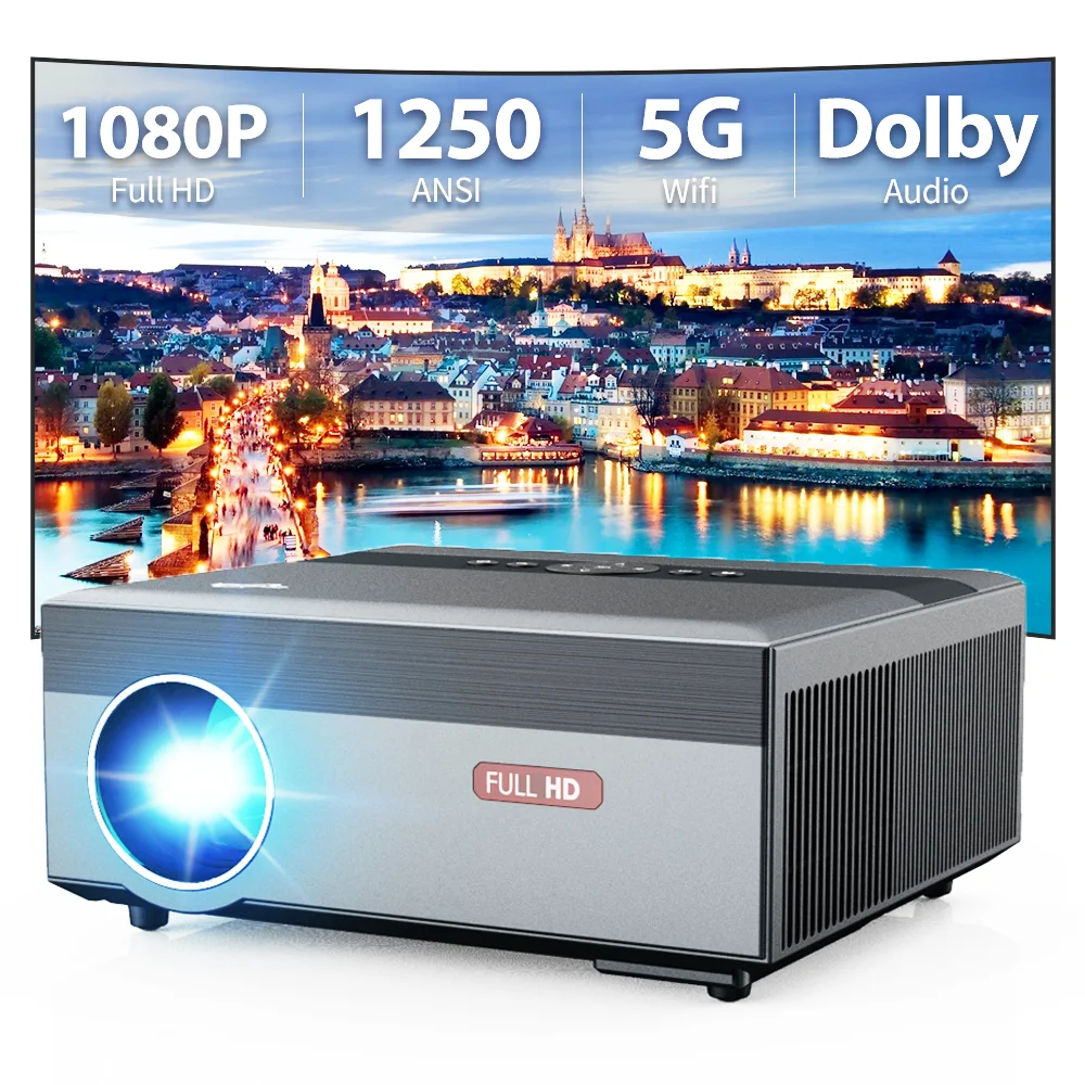 

4K 15000Lumens LED Projector for Home Theater 300inch Android 5G WIFI Full HD 1920*1080P Smart TV Video Projector for Cellphone