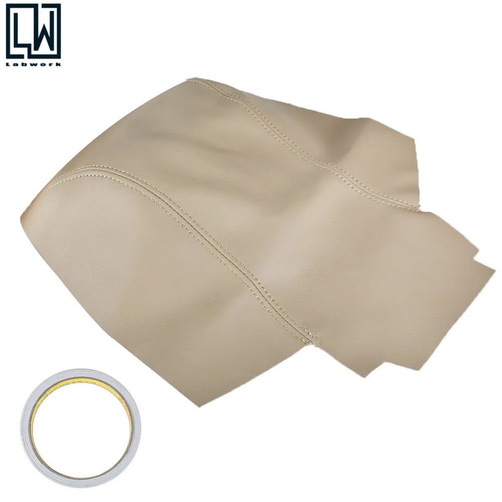 

Leather Center Console Lid Armrest Cover Skin Beige For 06-13 Range Rover Sport