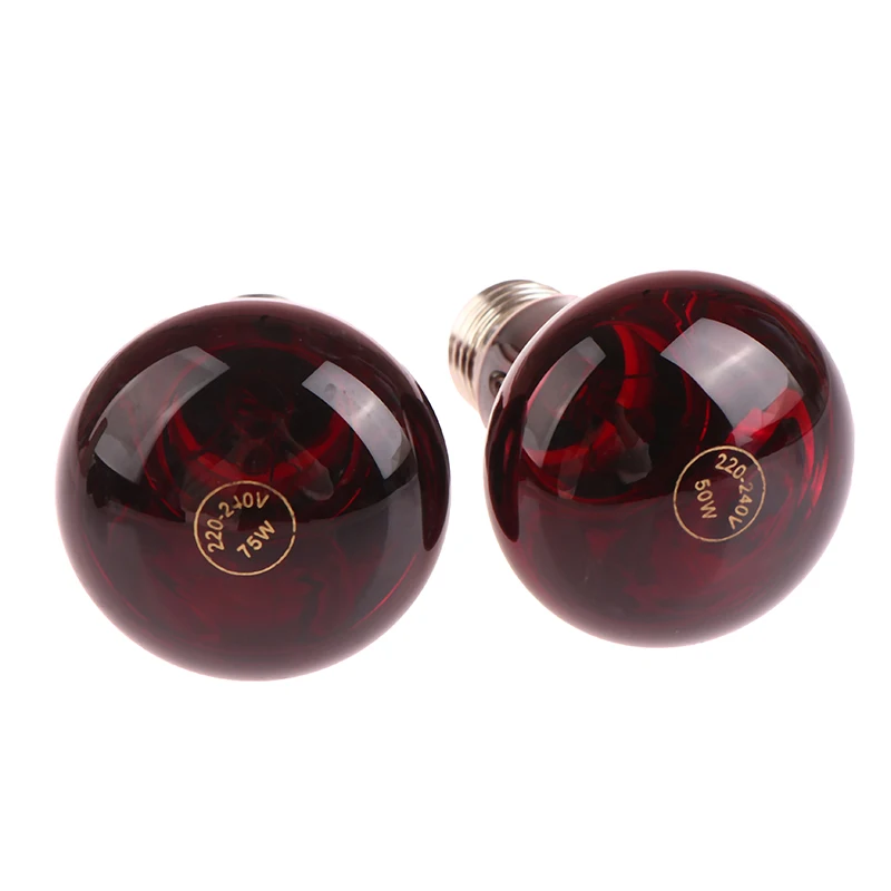 Красная Нагревательная Лампа Для Домашних Животных E27 Дневное И Ночное Освещение