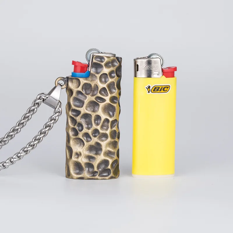 Креативный тренд льва для BIC J5 и одноразовое ожерелье с зажигалкой Мужская универсальная Подвеска из титановой стали и серебра (art.: 7a3e82ceb) - 7a3e82ceb