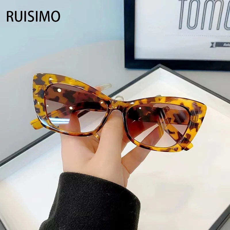 Очки солнцезащитные женские кошачий глаз Модные Винтажные Роскошные брендовые