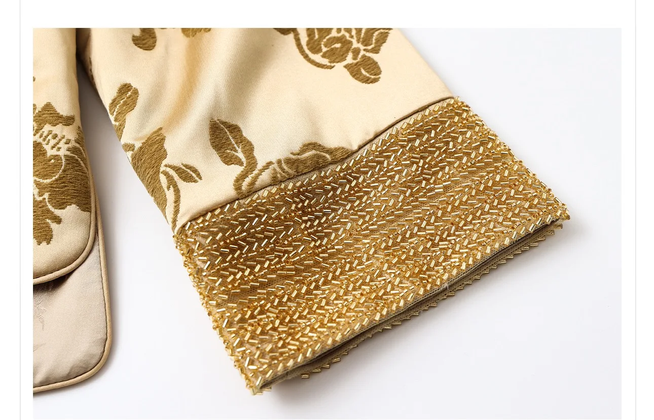 Высококачественная жаккардовая плетеная Женская куртка в китайском стиле