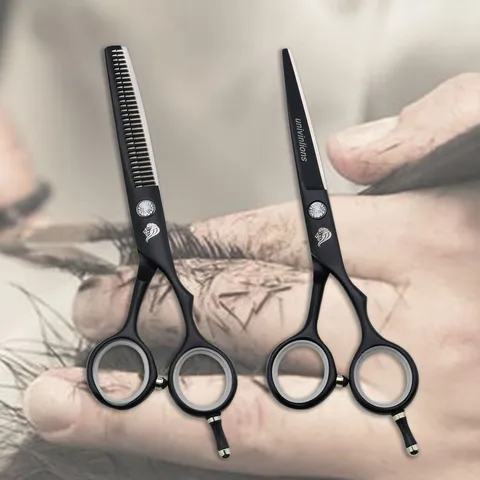 Парикмахерские ножницы, профессиональная машинка для стрижки волос, черный и розовый цвета, 5,5 дюйма, японская