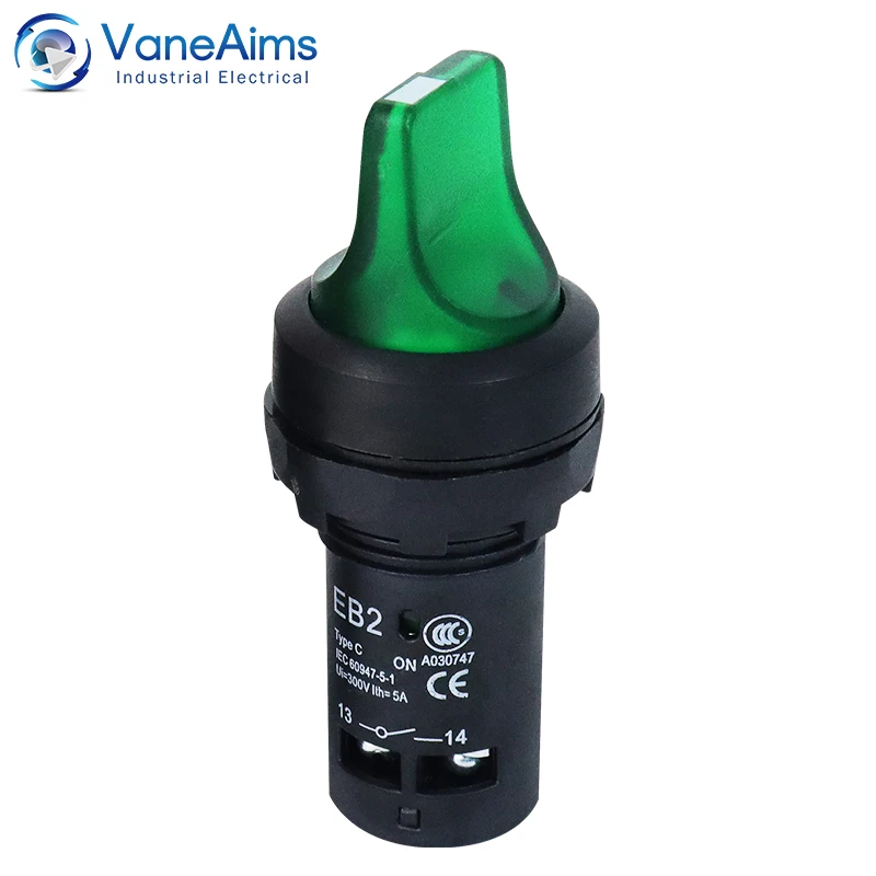 

Переключатель VaneAims 22 мм 2/3 положений LED пластик